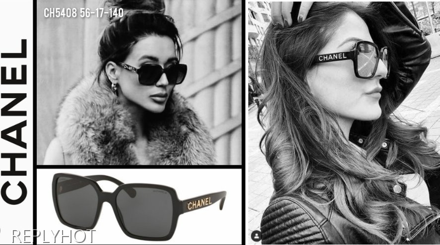 샤넬스퀘어오버핏5408선글라스(블랙)