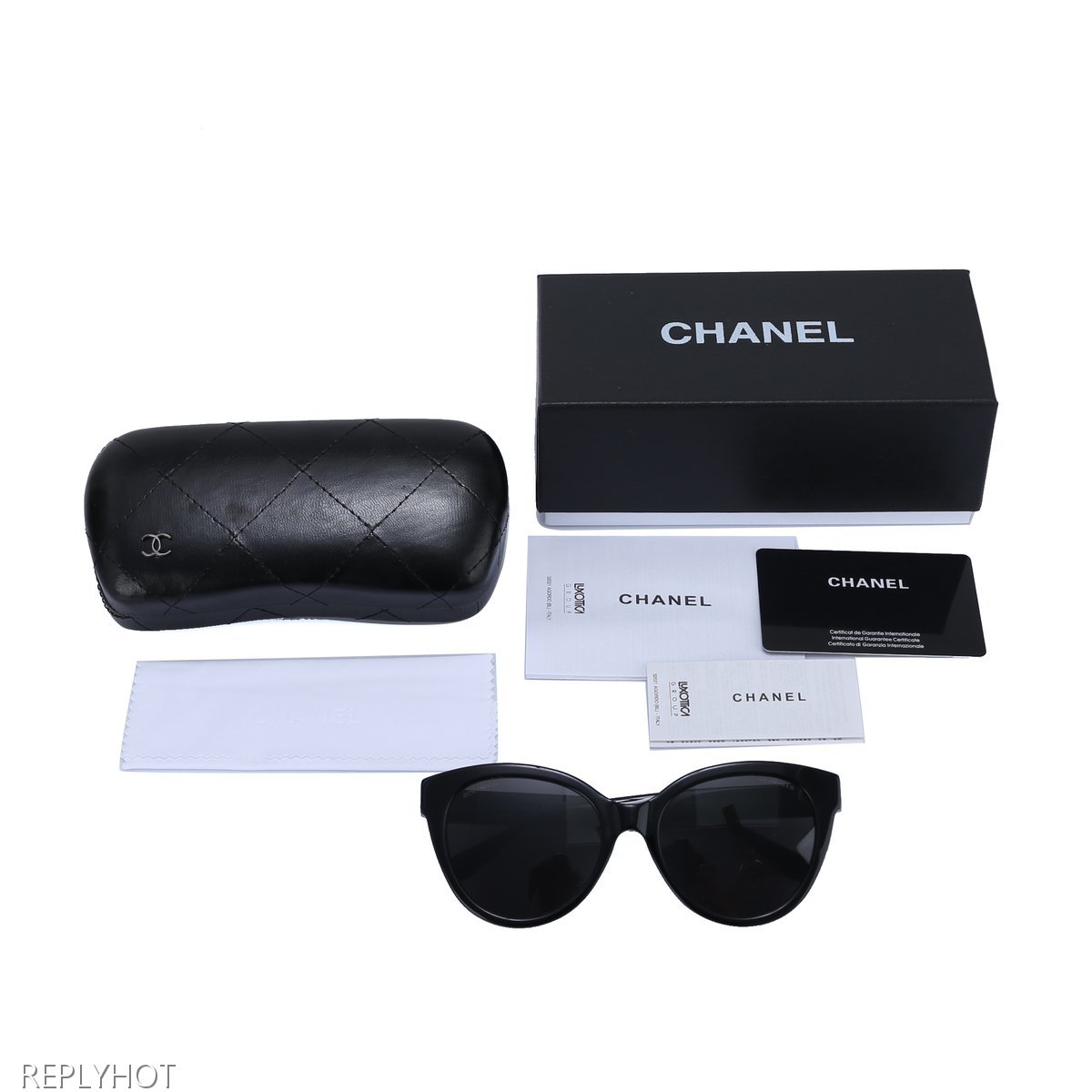 샤넬로고버터플라이선글라스5414(블랙)