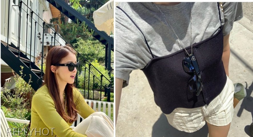 샤넬 하트로고 선글라스