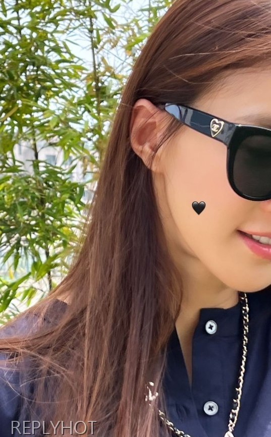 샤넬 하트로고 선글라스