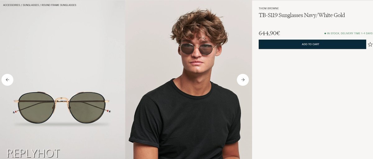 톰브라운 TB 119 선글라스(골드)