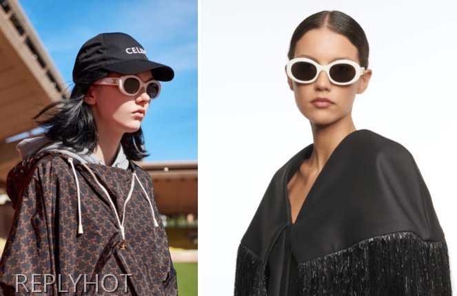 셀린느 트리오페 01 선글라스(화이트)