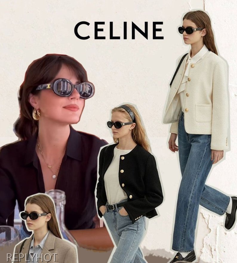 셀린느 트리오페 01 선글라스(블랙)