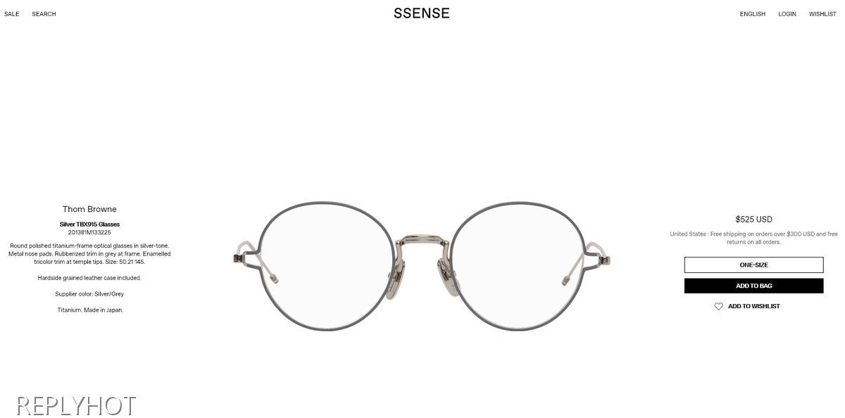 톰브라운TBX-915 안경(블랙)