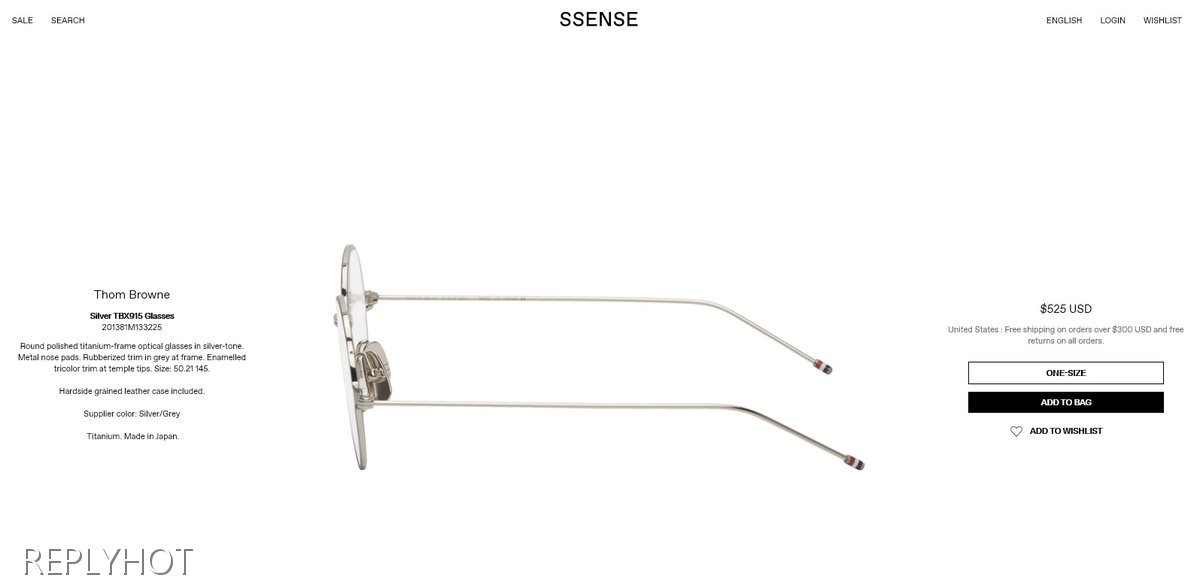 톰브라운TBX-915 안경(블랙)