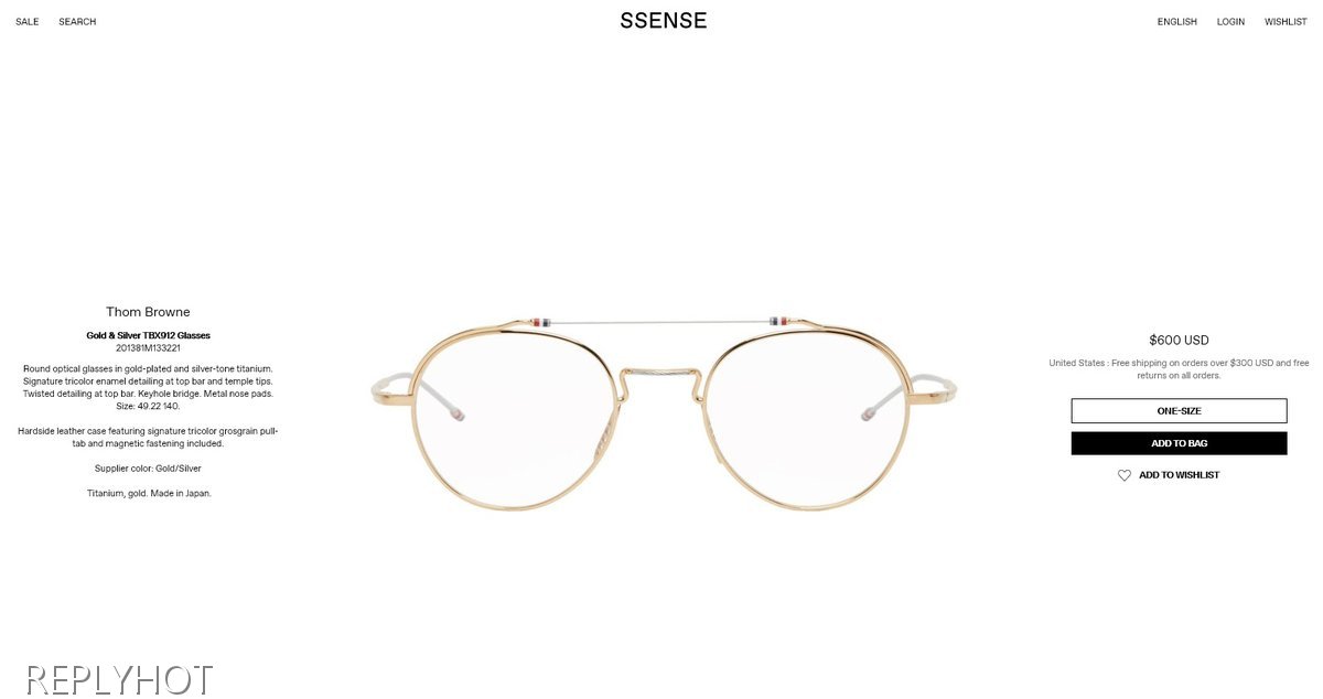 톰브라운TBX-912안경(골드)