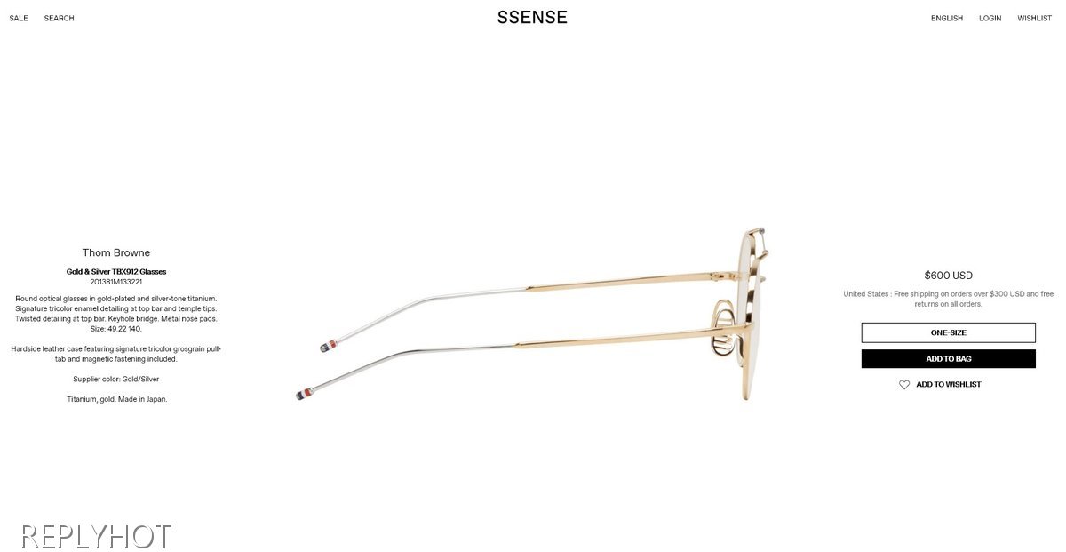 톰브라운TBX-912안경(골드)