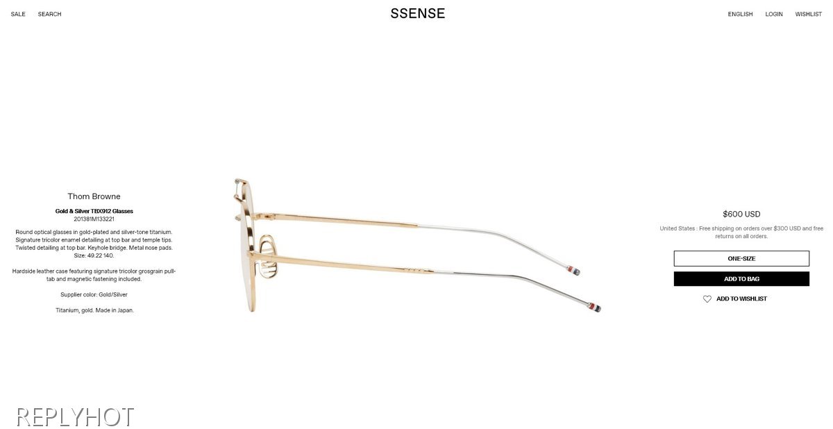 톰브라운TBX-912안경(골드)