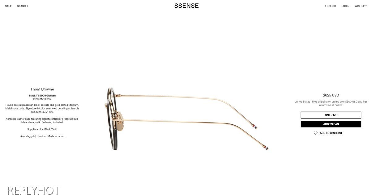 톰브라운TBX-908안경(블랙골드)