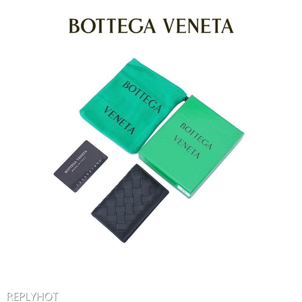 보테가베네타 인트레치아토 플랩 카드 케이스 지갑