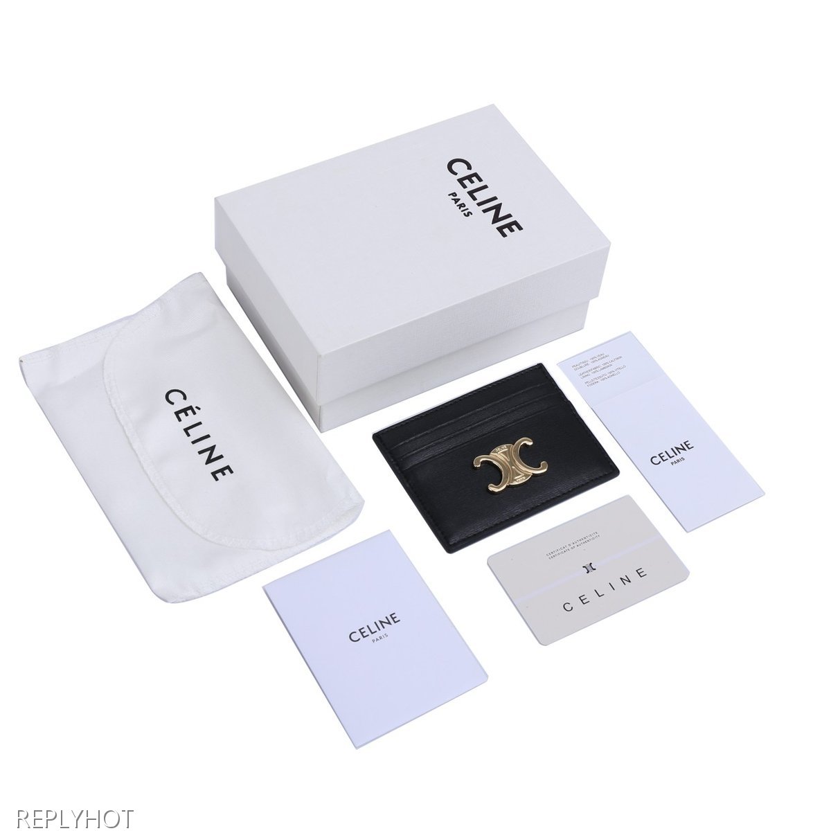 셀린느 트리웅프 카드지갑 (블랙)