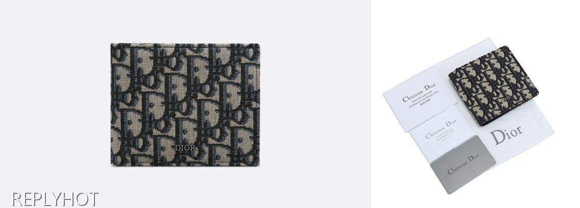 디올 오블리크자 카드 반지갑 2ESBH078YSE_H05E