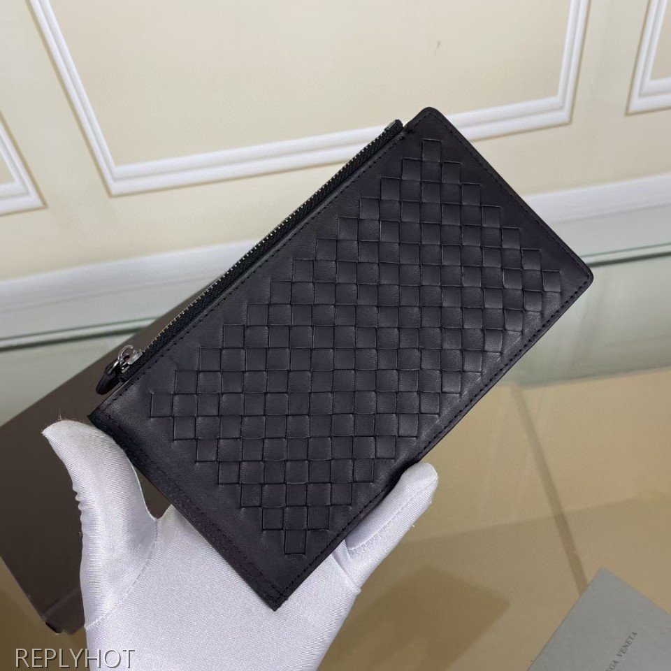 보테가베네타 가죽 카드홀더 지갑