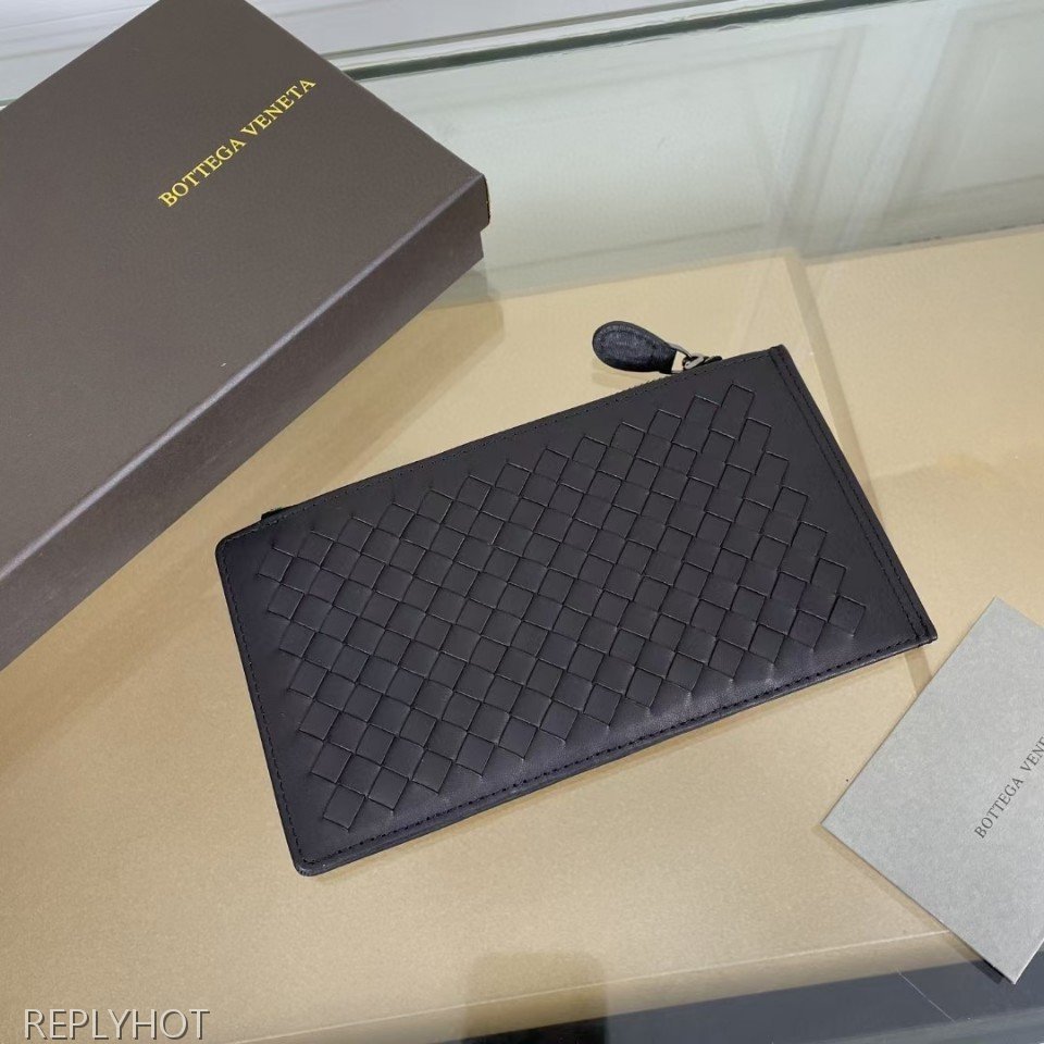 보테가베네타 가죽 카드홀더 지갑