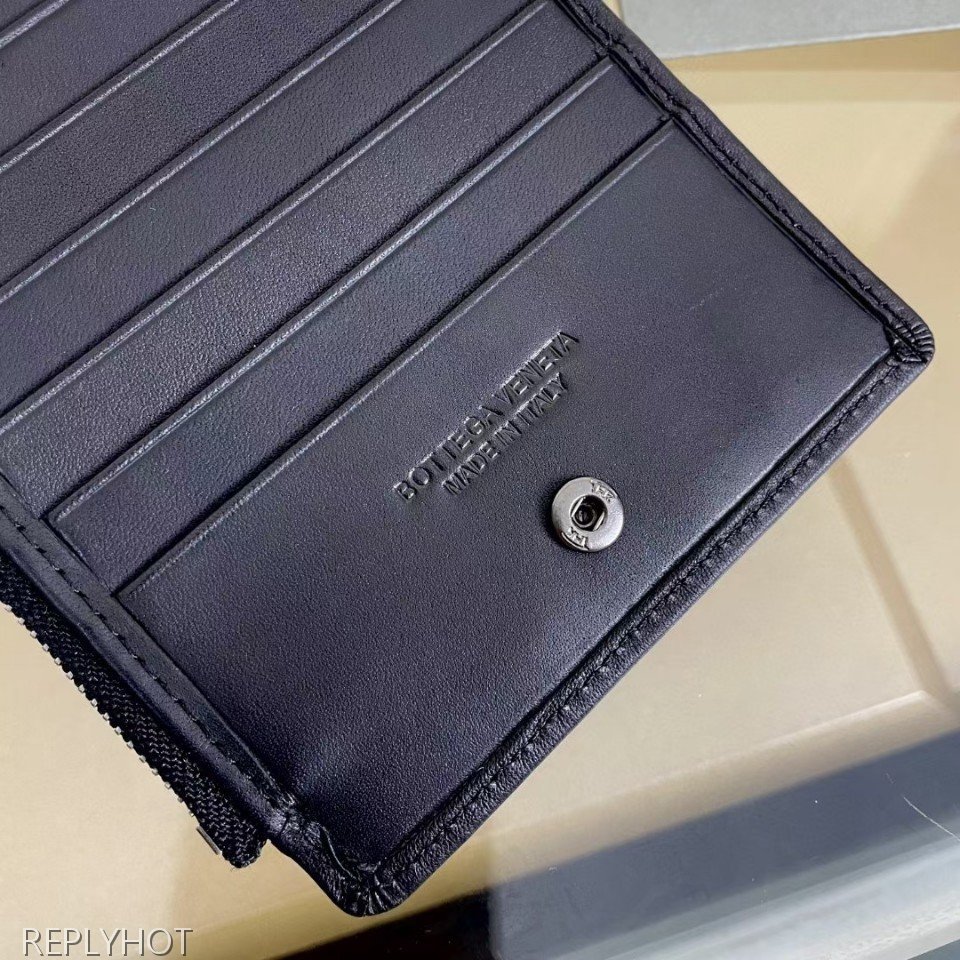 보테가베네타 가죽 카드홀더 지갑