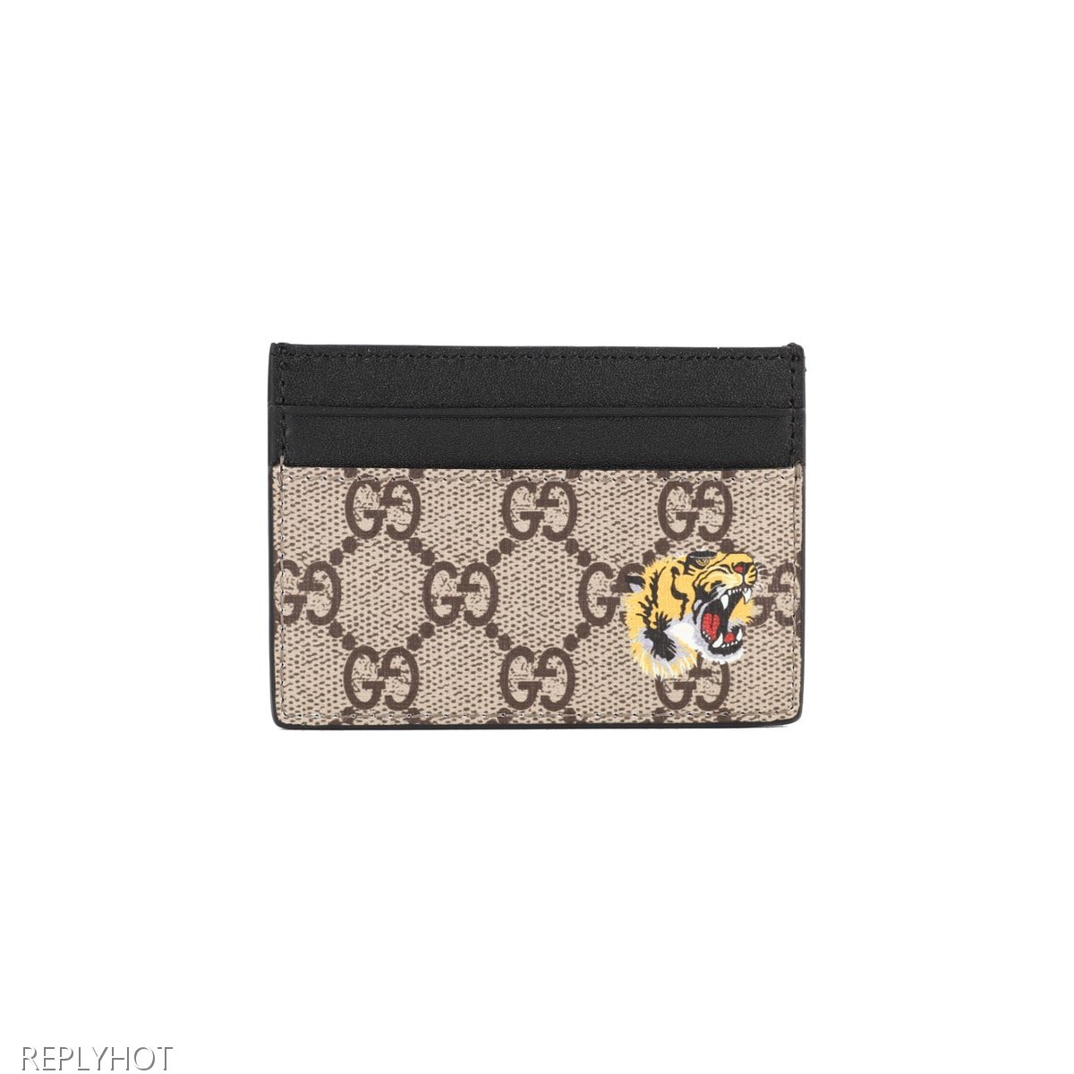 구찌 베스트리에 타이거 프린트 카드 지갑