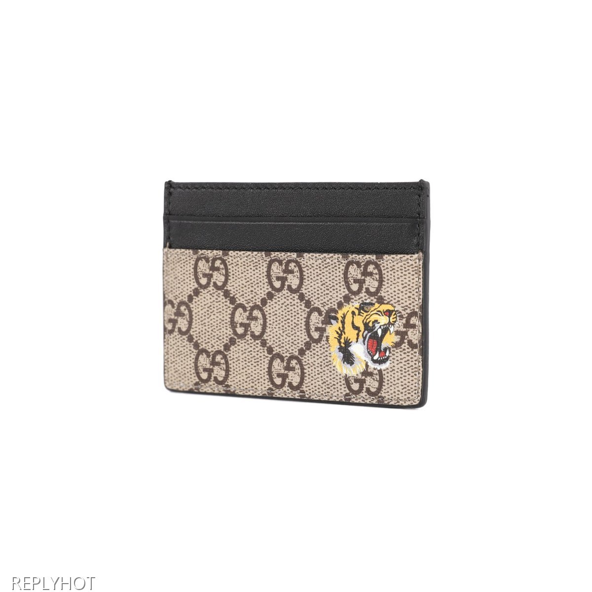 구찌 베스트리에 타이거 프린트 카드 지갑
