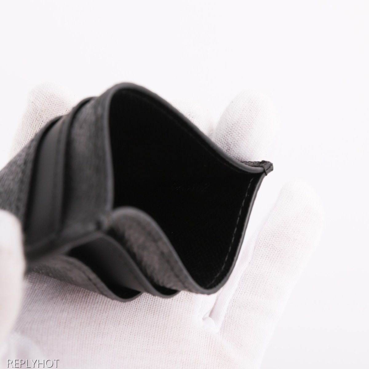 루이비통 더블 카드 홀더 모노그램 이클립스 캔버스 카드 지갑