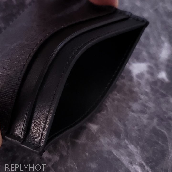 구찌 GG수프림 울프 프린트 카드지갑 블랙