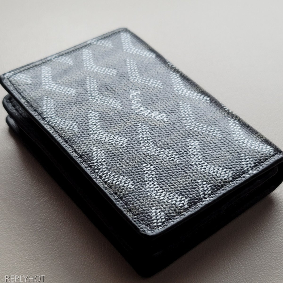 고야드 카드 명함 지갑 블랙