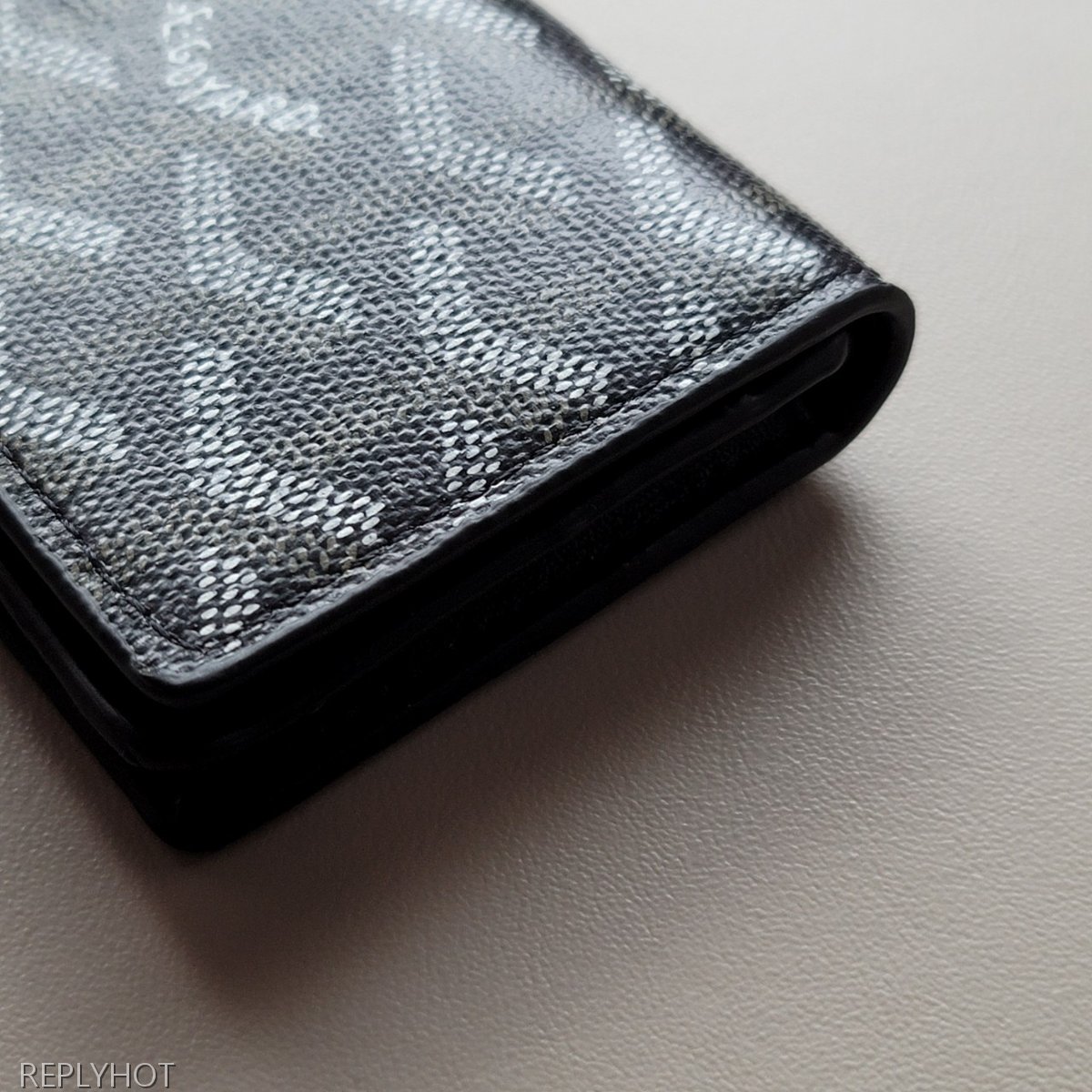 고야드 카드 명함 지갑 블랙