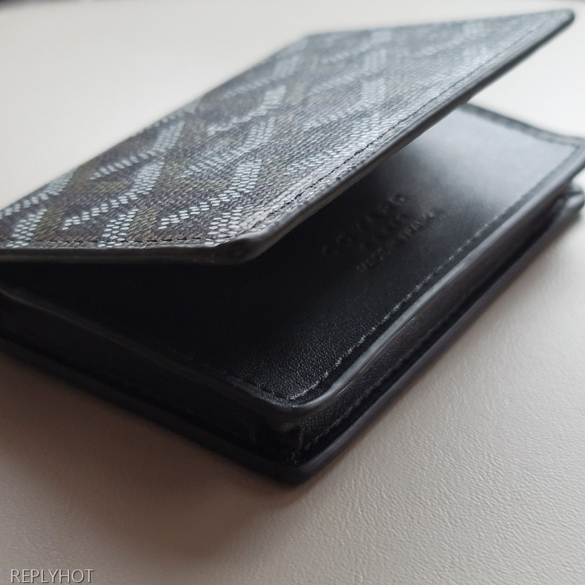 고야드 카드 명함 지갑 블랙