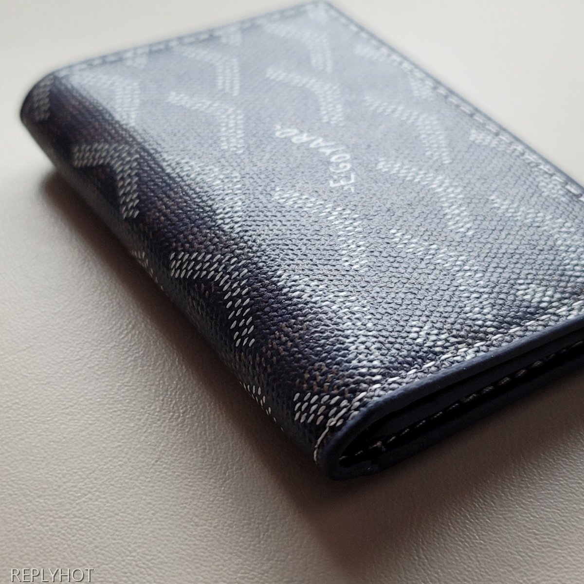 고야드 카드 명함 지갑 네이비