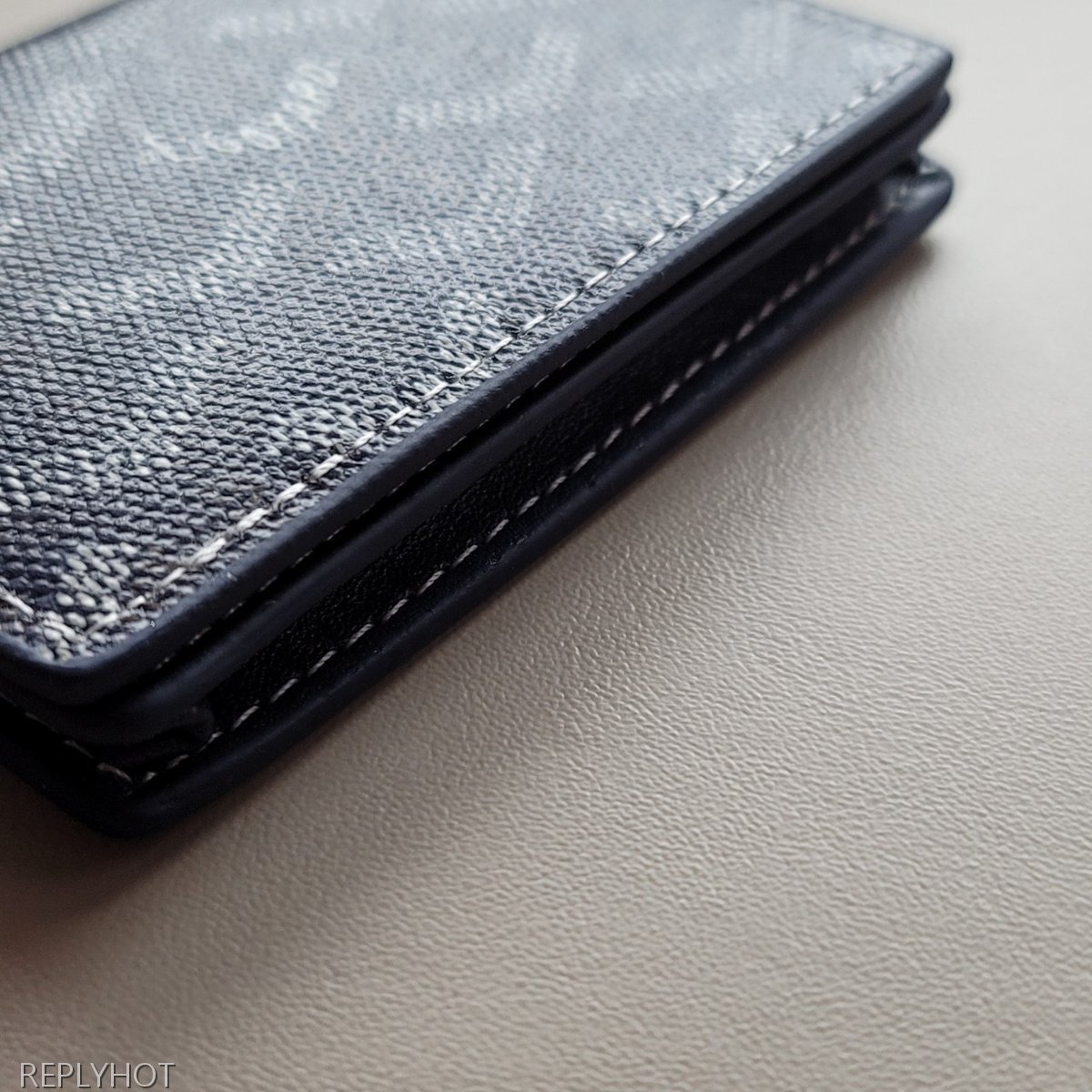 고야드 카드 명함 지갑 네이비