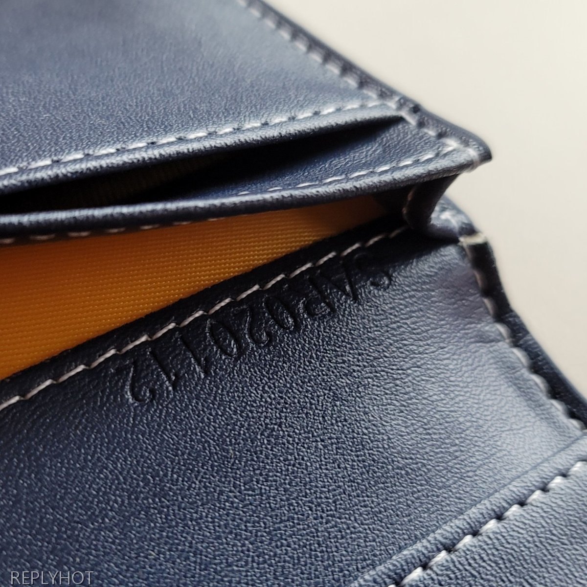 고야드 카드 명함 지갑 네이비