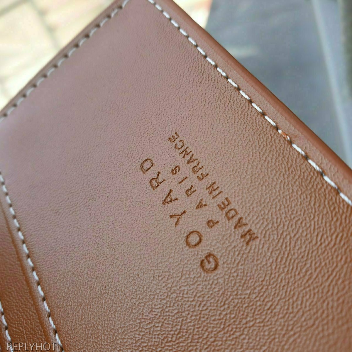 고야드 카드 명함 지갑 블랙 & 브라운