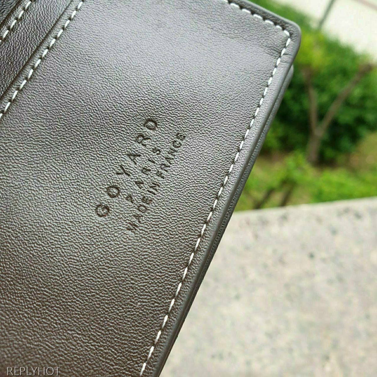 고야드 카드 명함 지갑 블랙 & 브라운