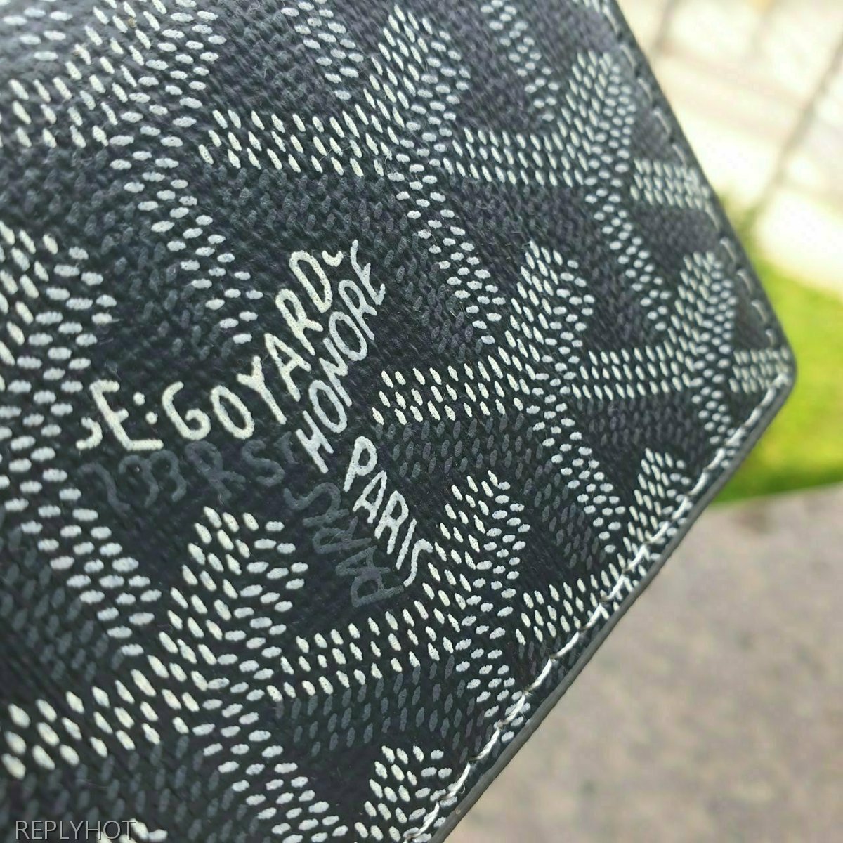 고야드 카드 명함 지갑 그레이