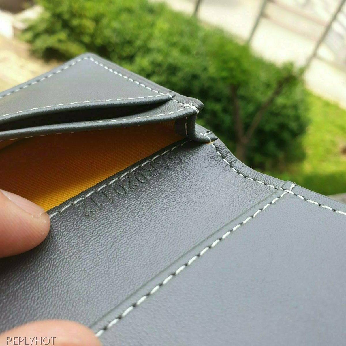 고야드 카드 명함 지갑 그레이