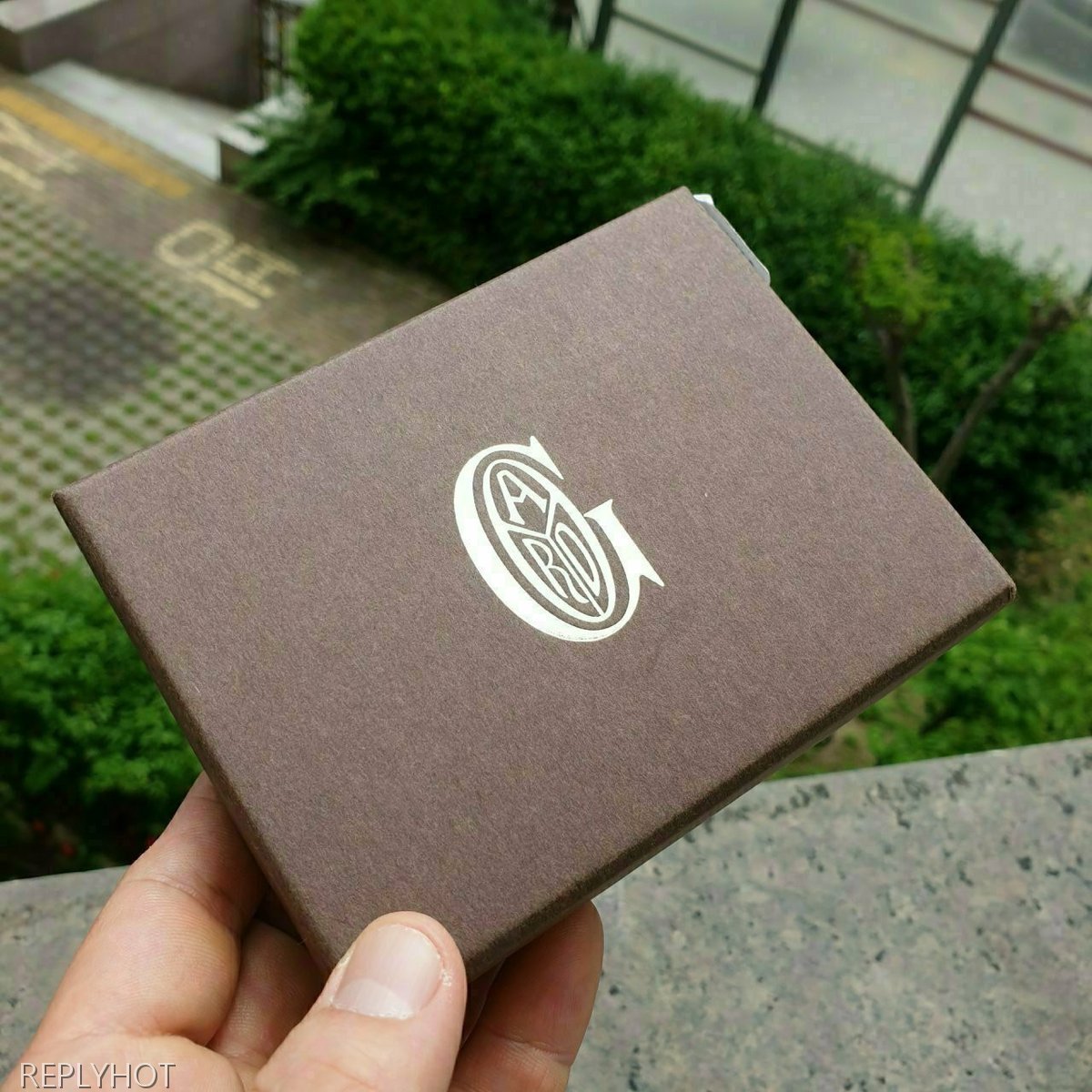 고야드 카드 명함 지갑 그레이