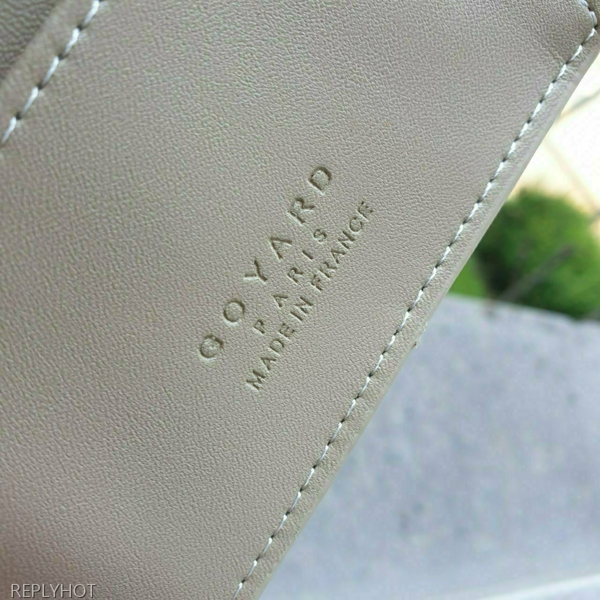 고야드 카드 명함 지갑 베이지