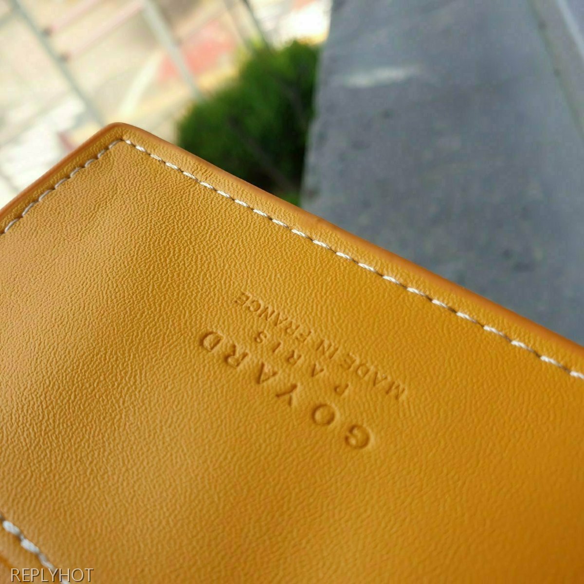 고야드 카드 명함 지갑 엘로우