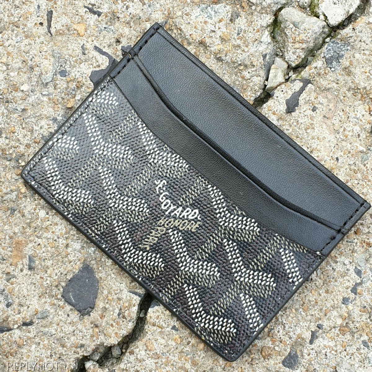 고야드 카드 지갑 블랙