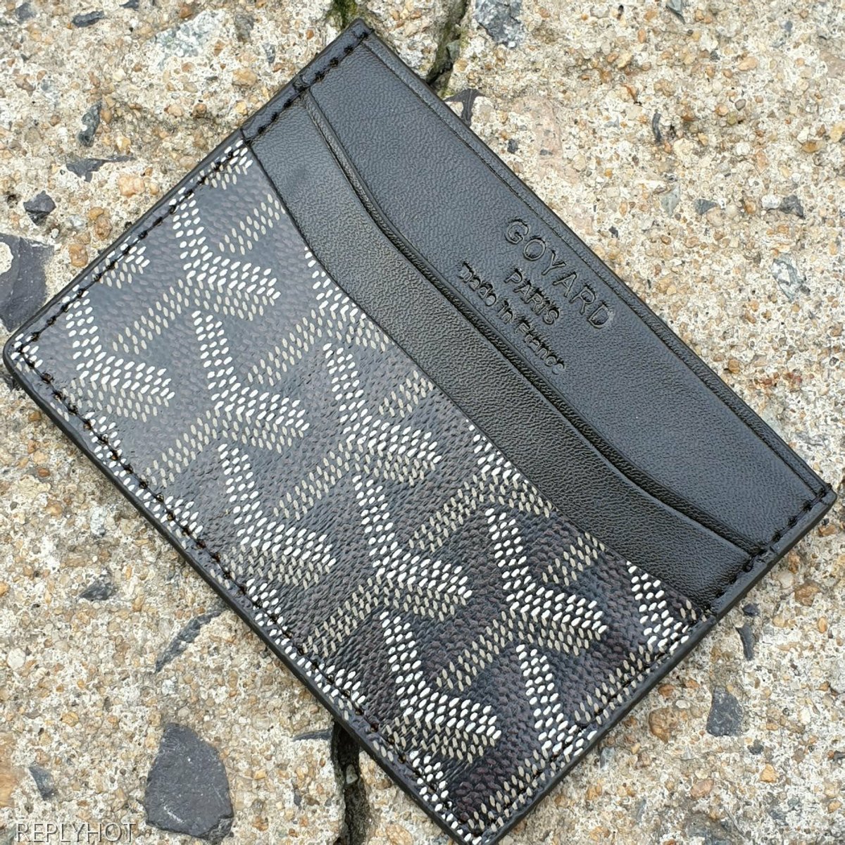 고야드 카드 지갑 블랙