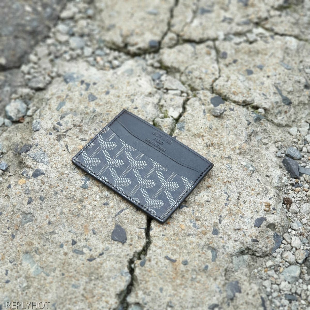 고야드 카드 지갑 블랙