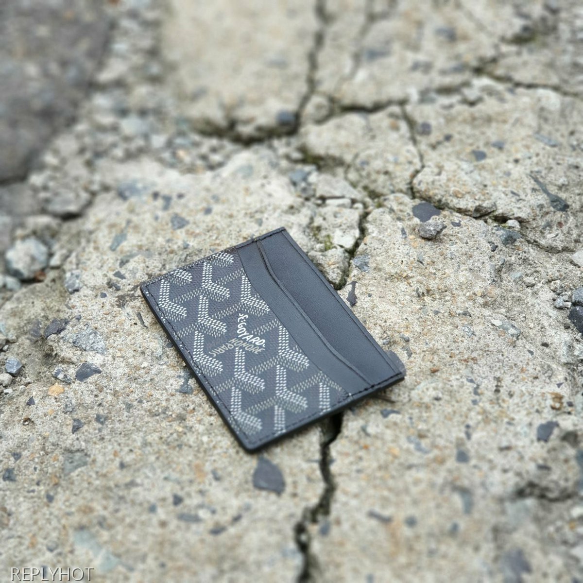 고야드 카드 지갑 블랙