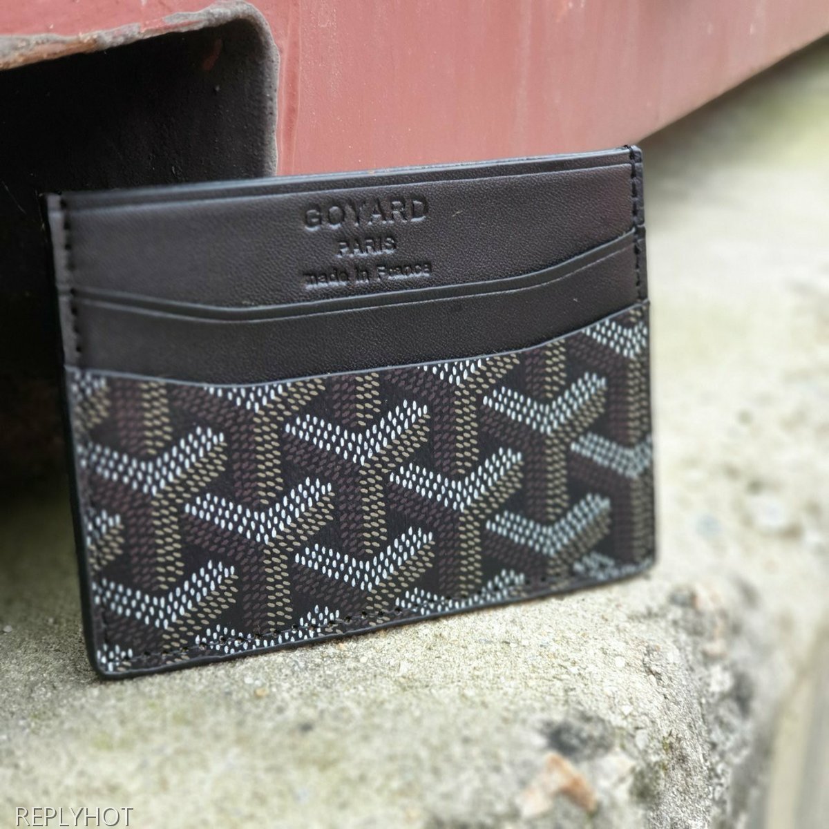 고야드 카드 지갑 블랙