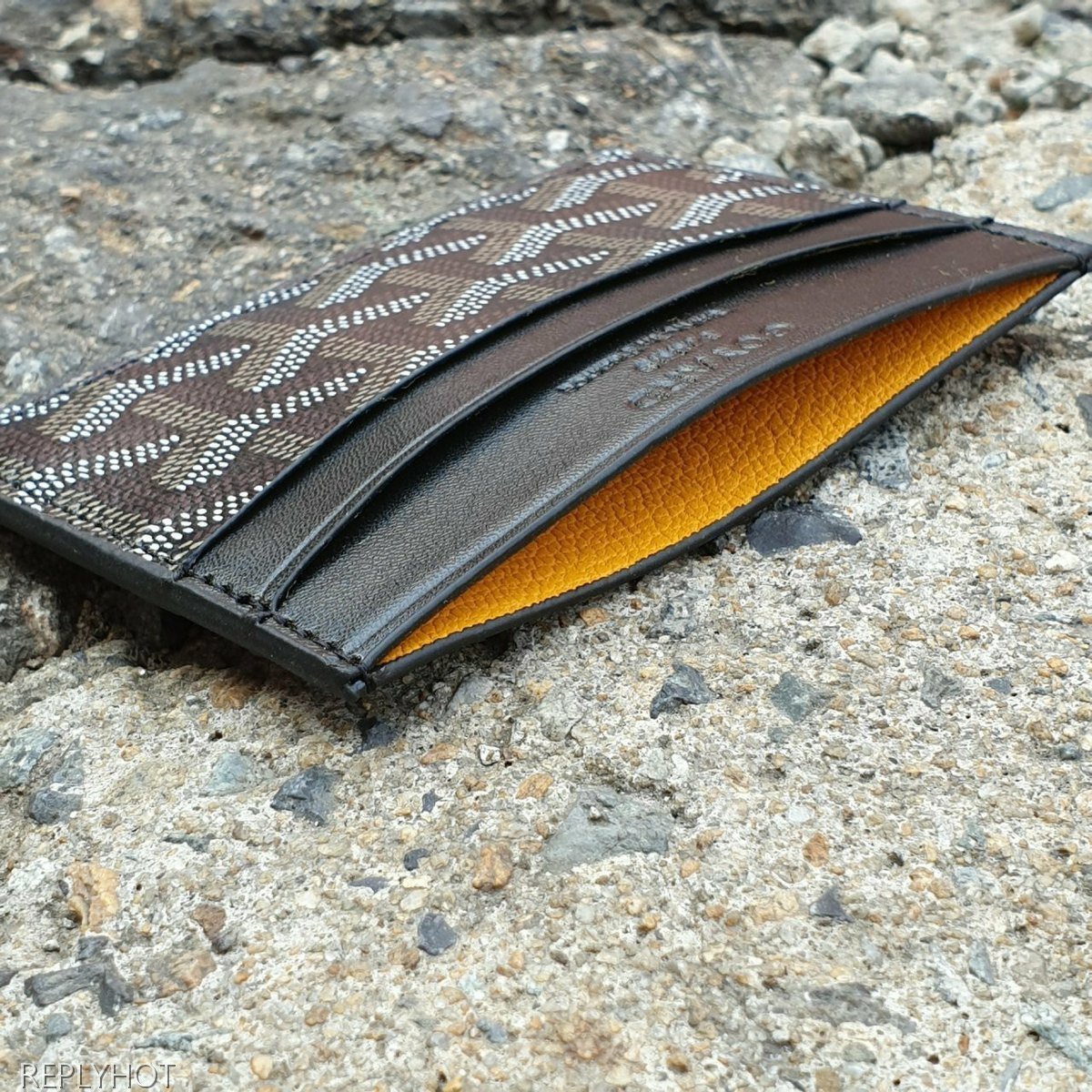 고야드 카드 지갑 블랙