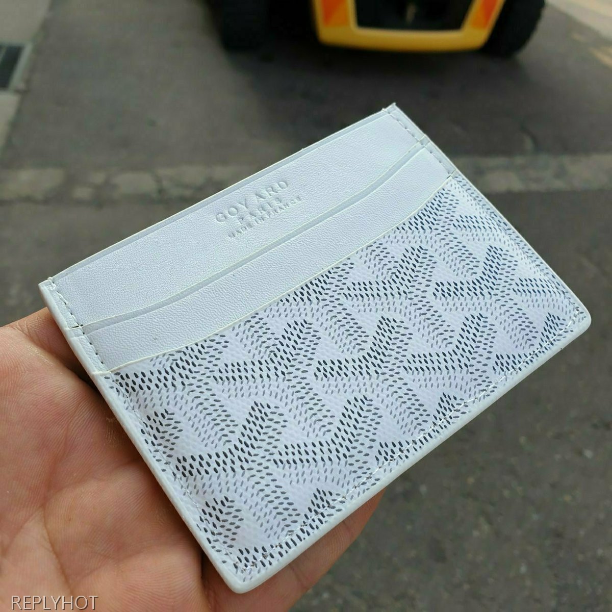 고야드 카드 지갑 화이트