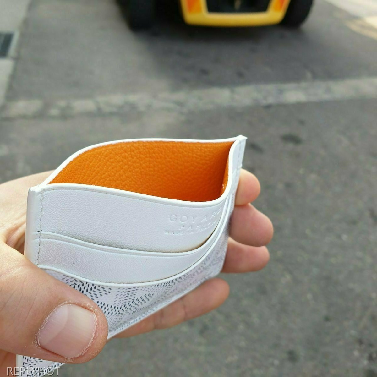 고야드 카드 지갑 화이트