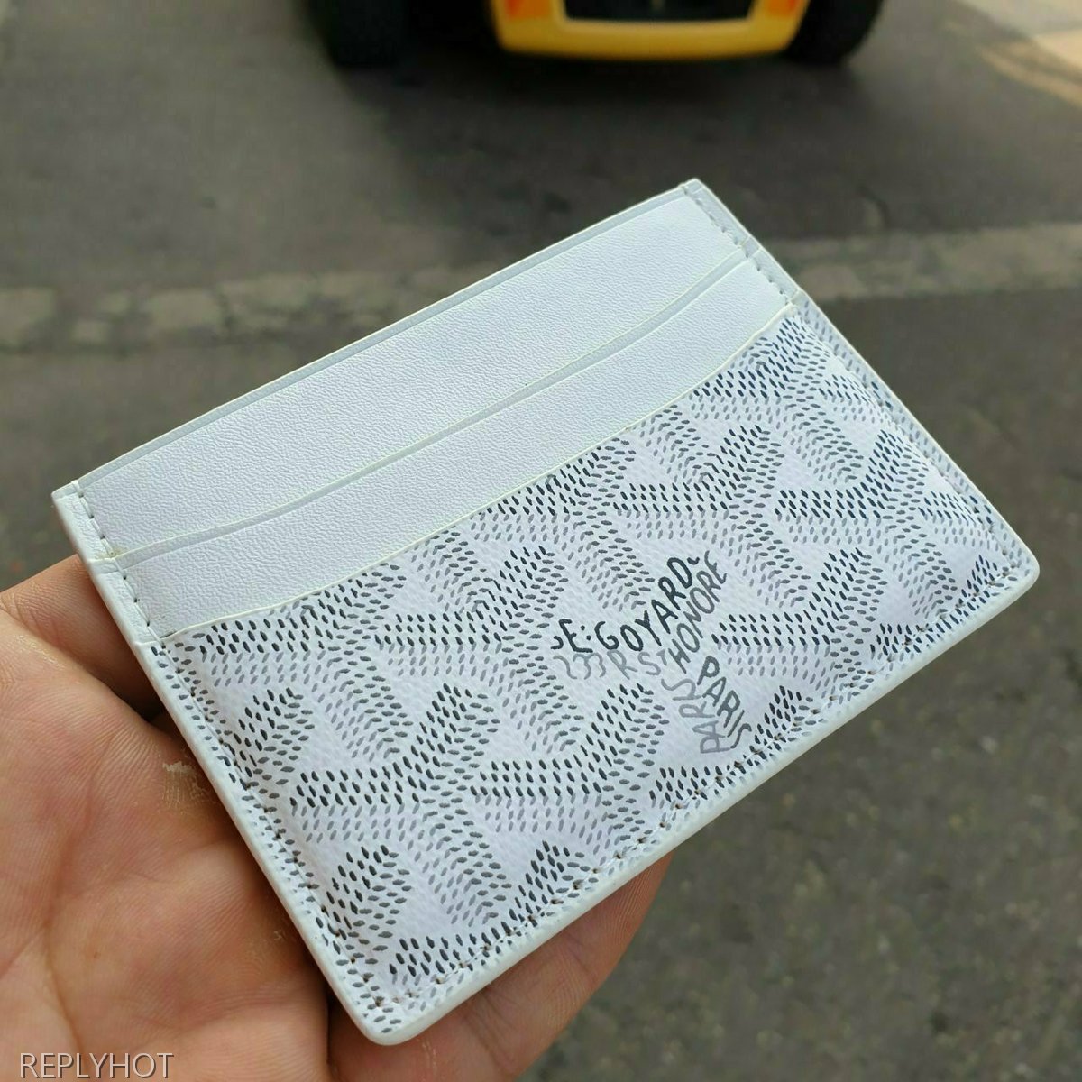 고야드 카드 지갑 화이트