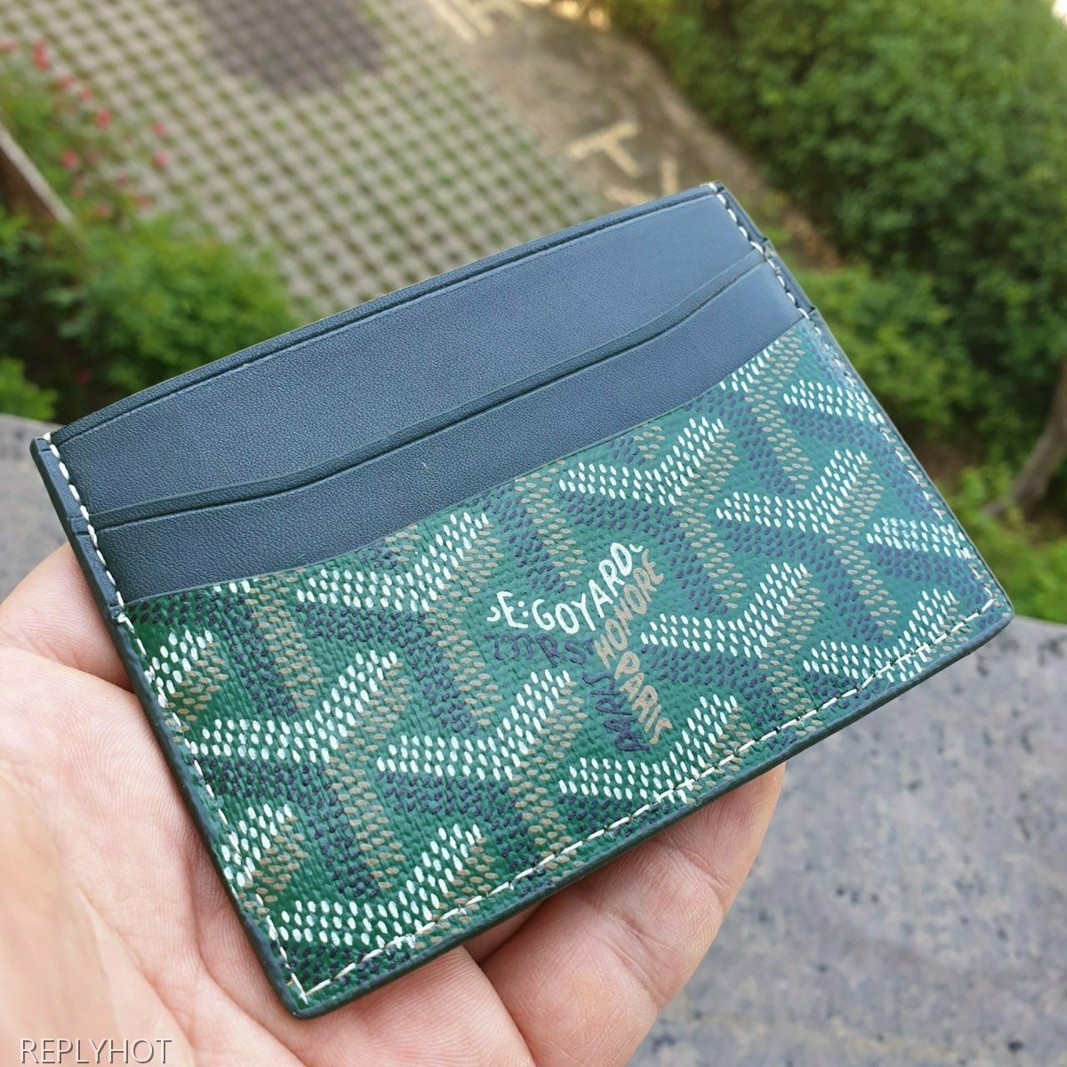 고야드 카드 지갑 그린