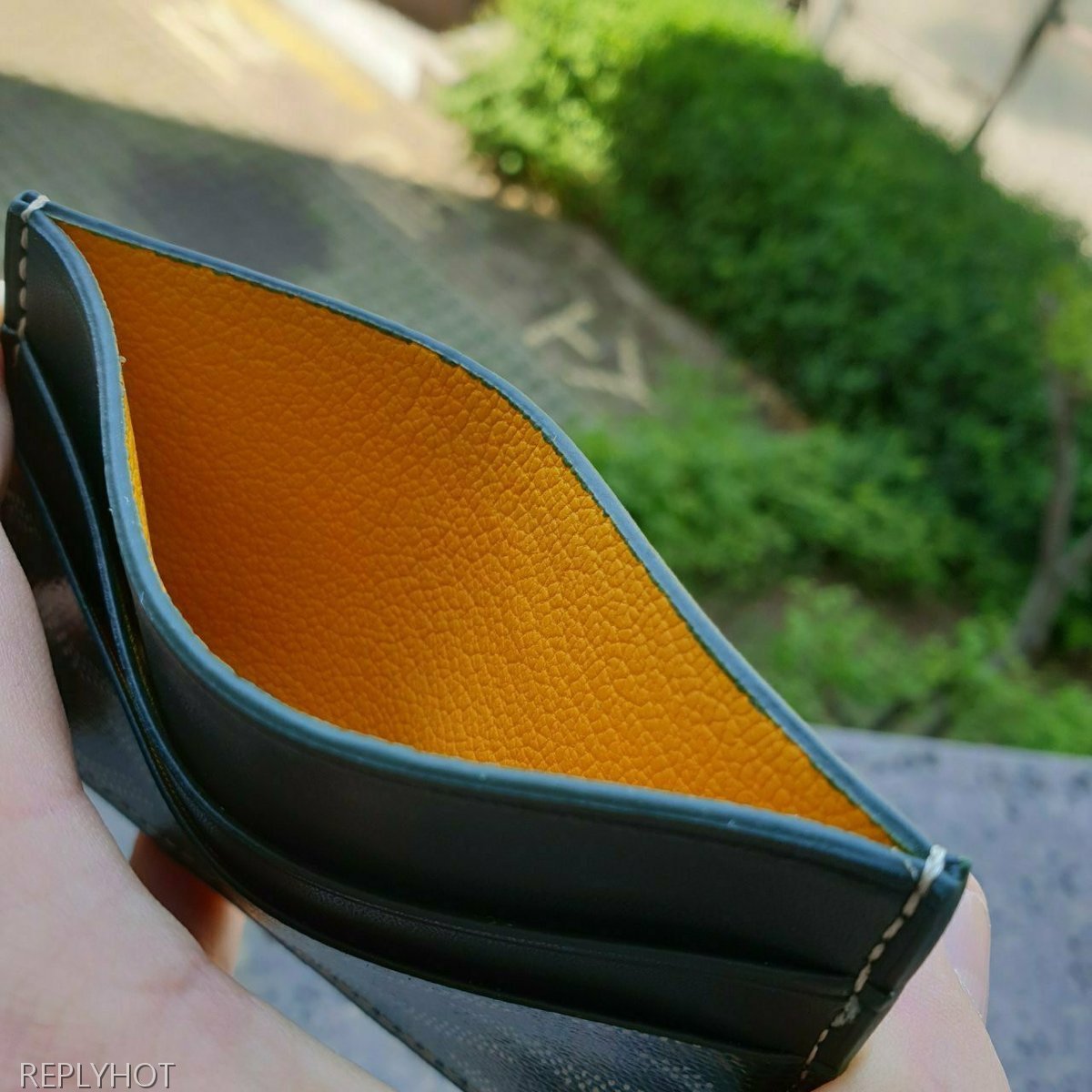 고야드 카드 지갑 그린