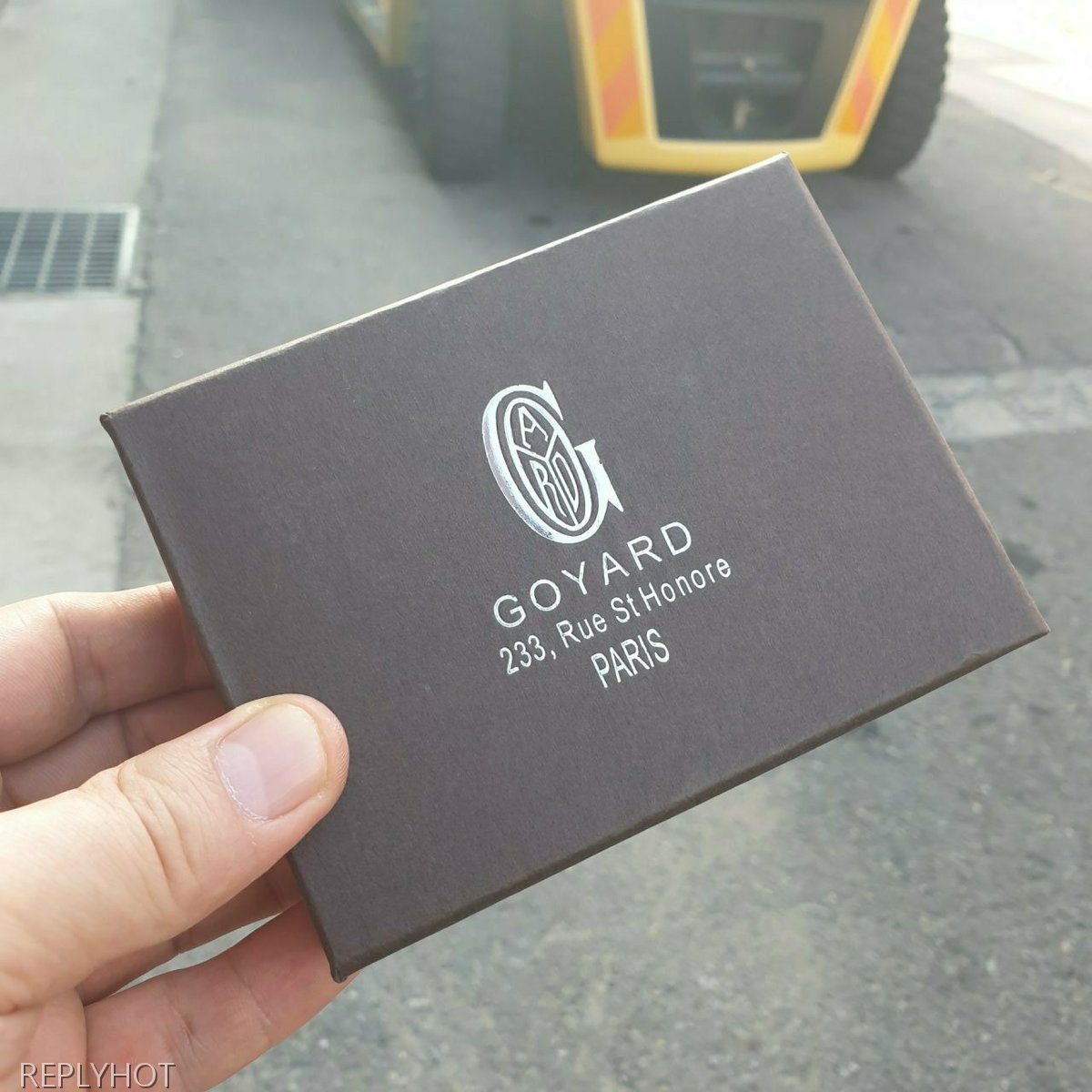 고야드 카드 지갑 레드