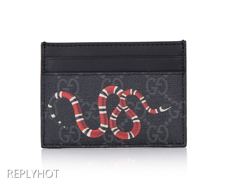 구찌 스네이크카드지갑(검정)