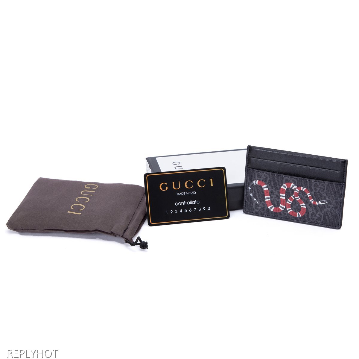 구찌 스네이크카드지갑(검정)